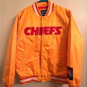 NFL Chiefs Yellow Satin Jacket Brand new M